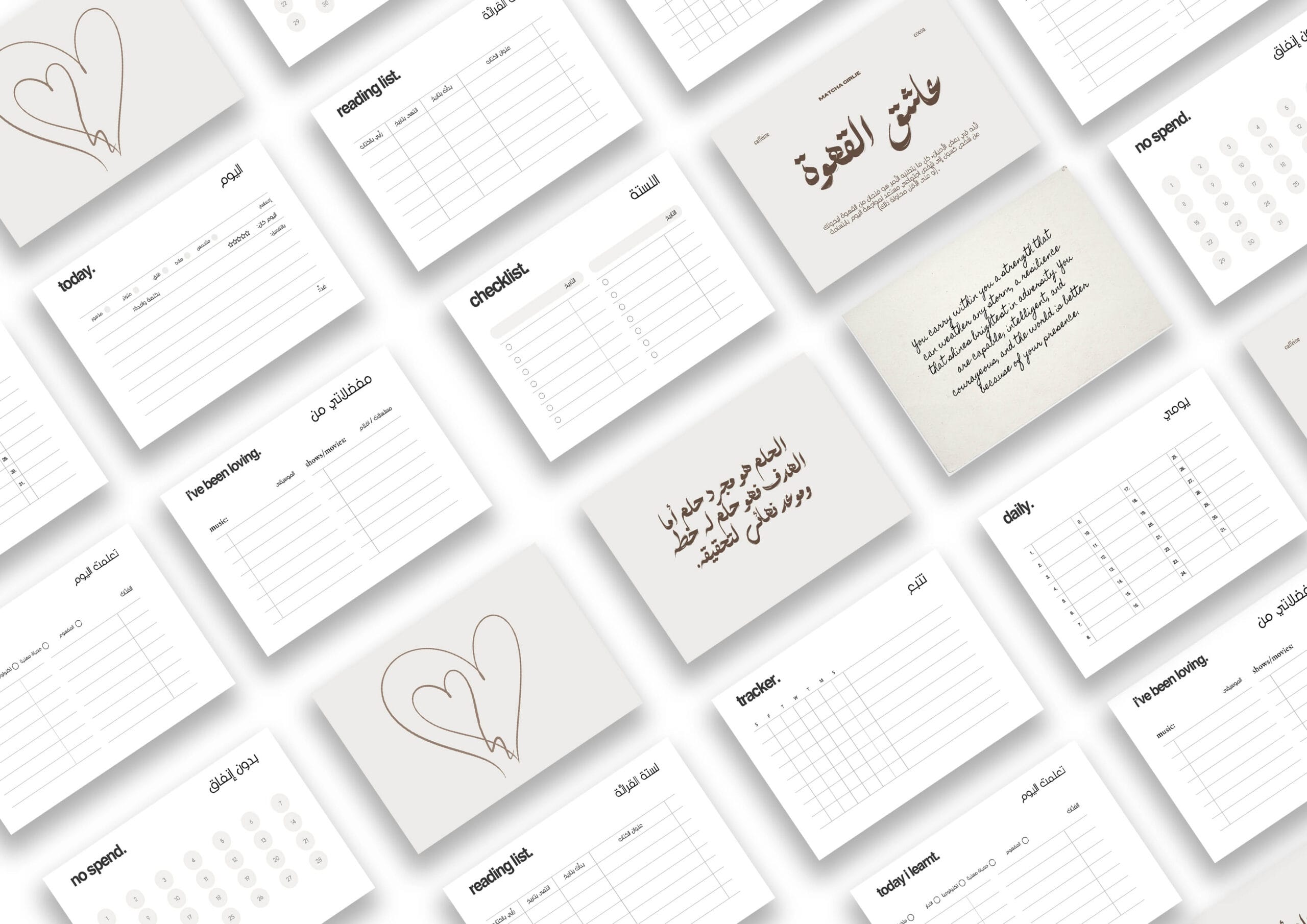 Planner cards (CoffeeLover) | كروت الاجندات (عاشق القهوة)