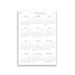 Mini Monthly Calendar