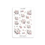 Baby pink and white